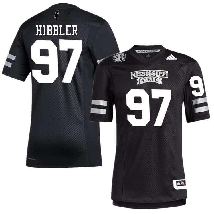 Men #97 Terrance Hibbler Mississippi State Bulldogs College Football Jerseys Stitched-Black